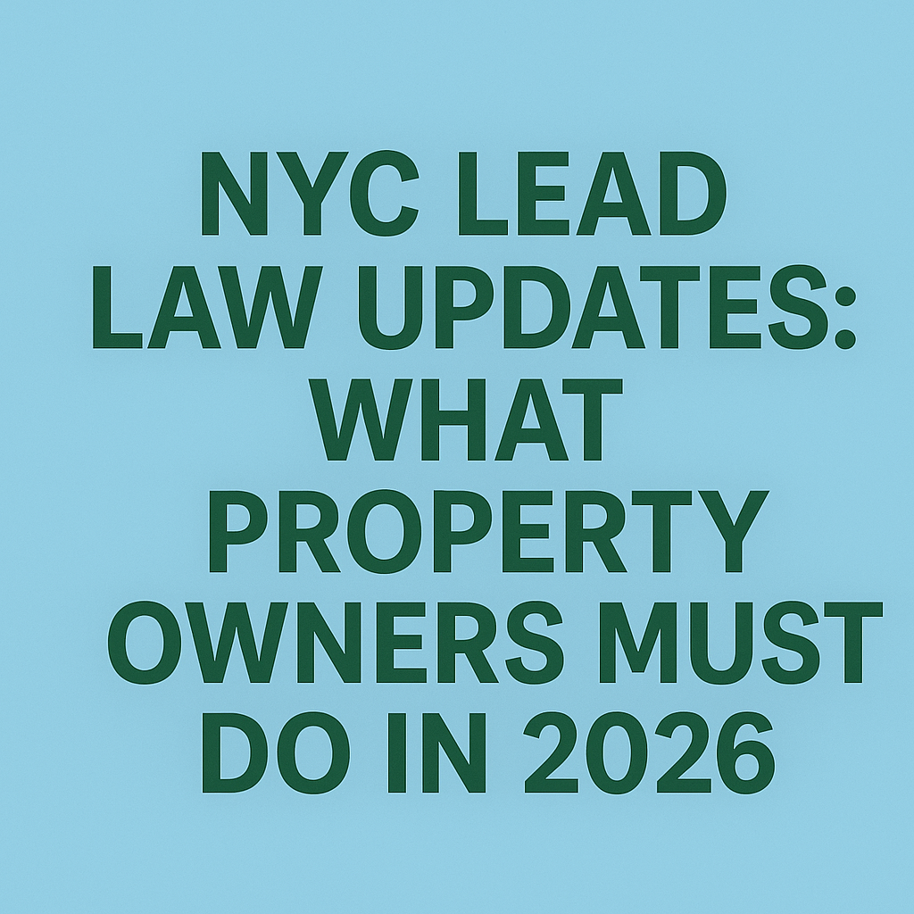 NYC Lead Law Updates: What Property Owners Must Do in 2026
